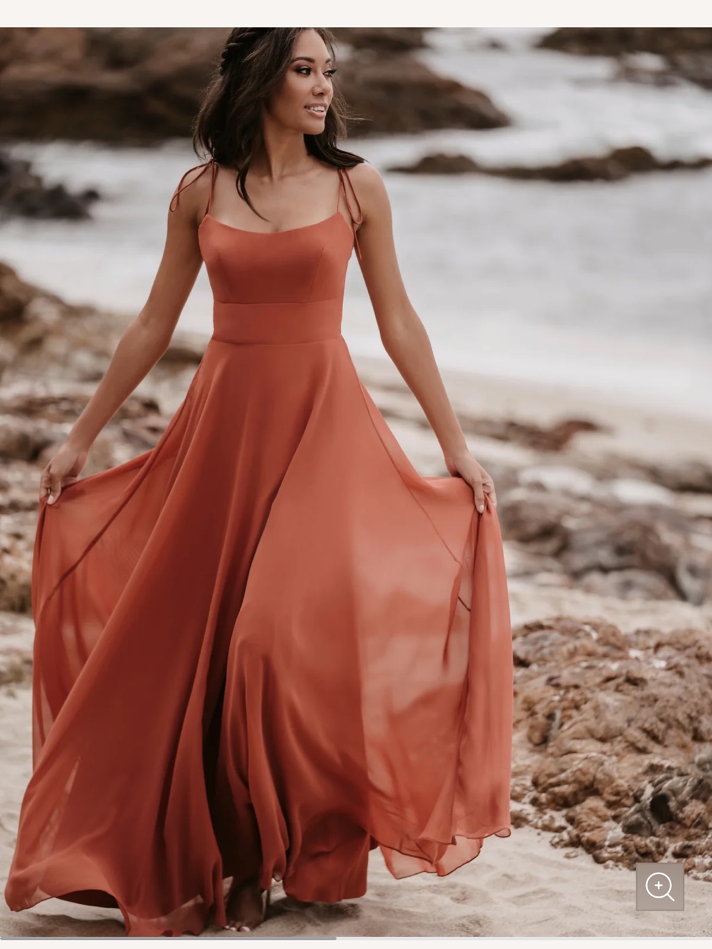 Allure Bridals | 1698 Chiffon Tie Strap Bridesmaid Dress 14